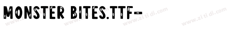 Monster Bites.ttf字体转换